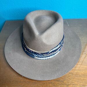 Lucky brand indigo stitch wool hat
